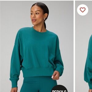 Fabletics Teal Sweatshirt
